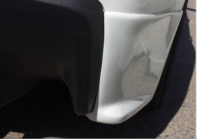 EVOLUTION X OEM STYLE REAR BUMPER EXTENSION COVER SPATS PAINTED W37