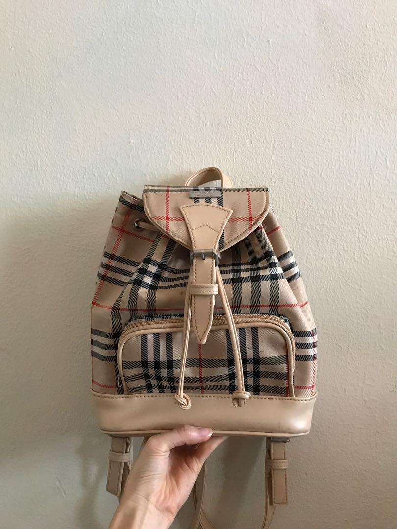 Vintage burberry sale backpack