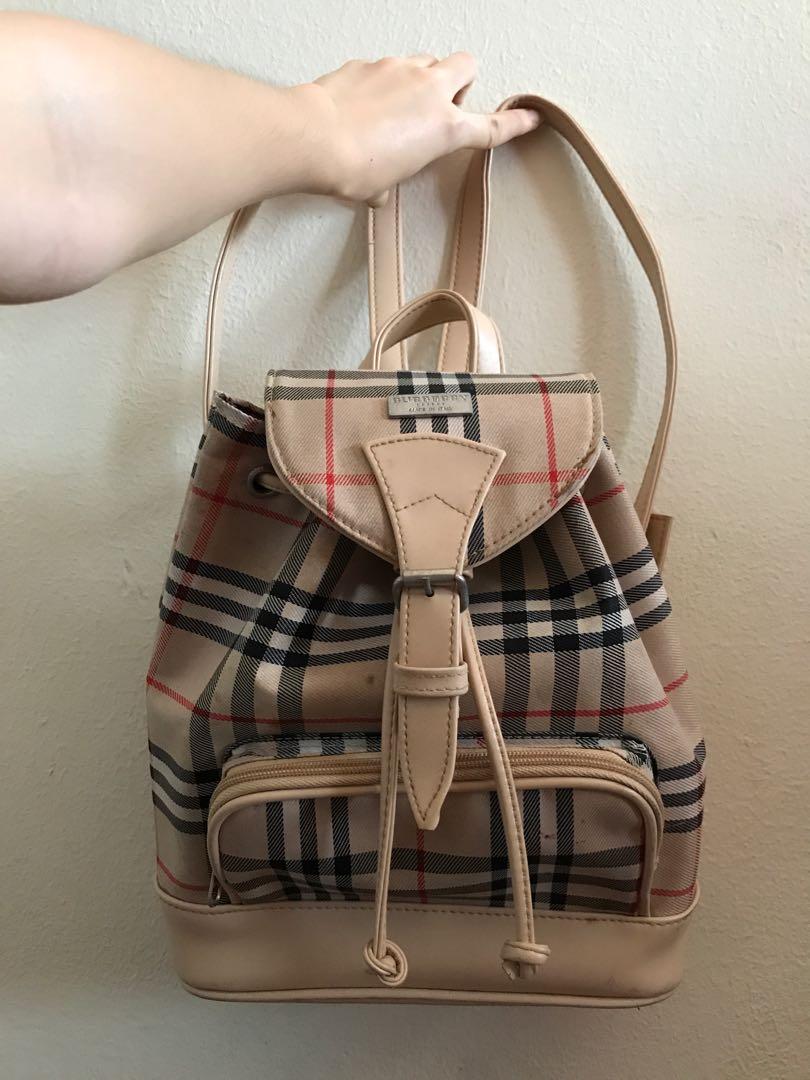 Burberry shop replica backpack