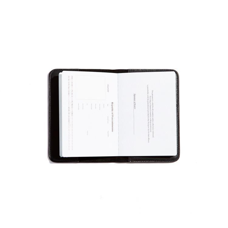 Passport Holder - Black Classic leather