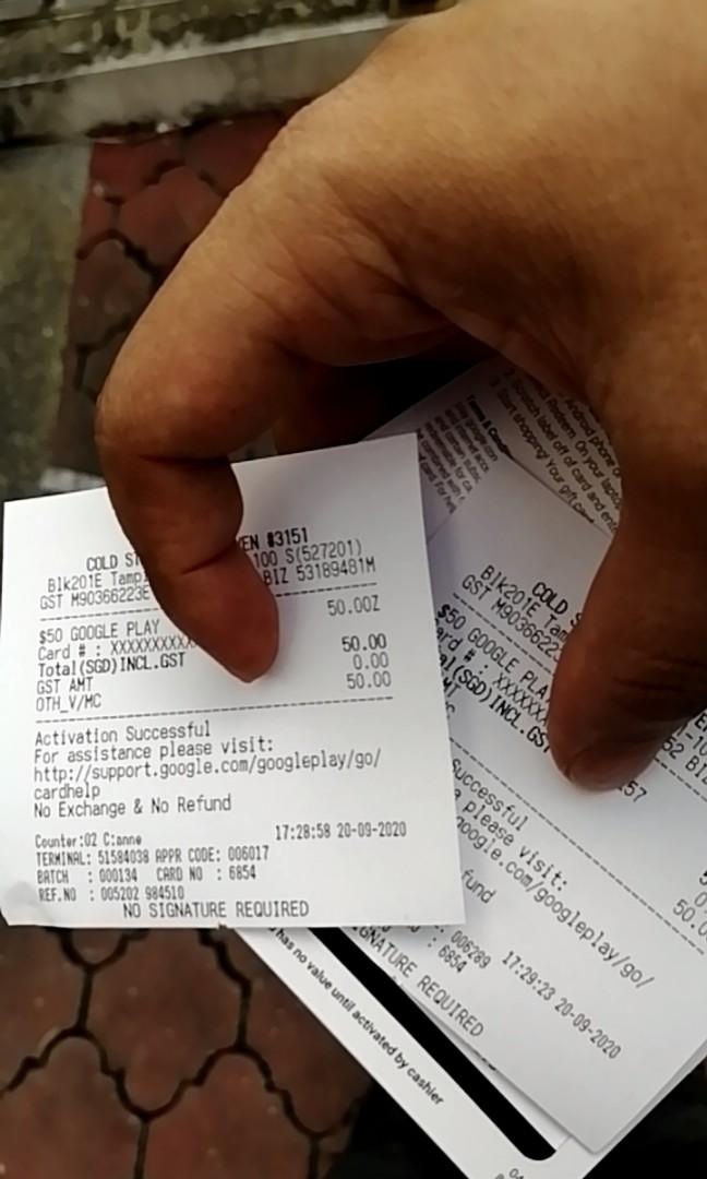 100 dollar worth of google gift card at 90 dollars