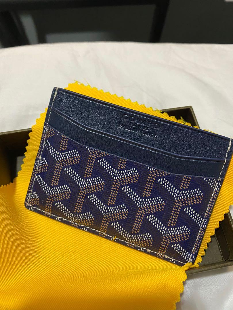 Goyard Saint Suplice Navy Blue Cardholder, Luxury, Bags & Wallets on  Carousell