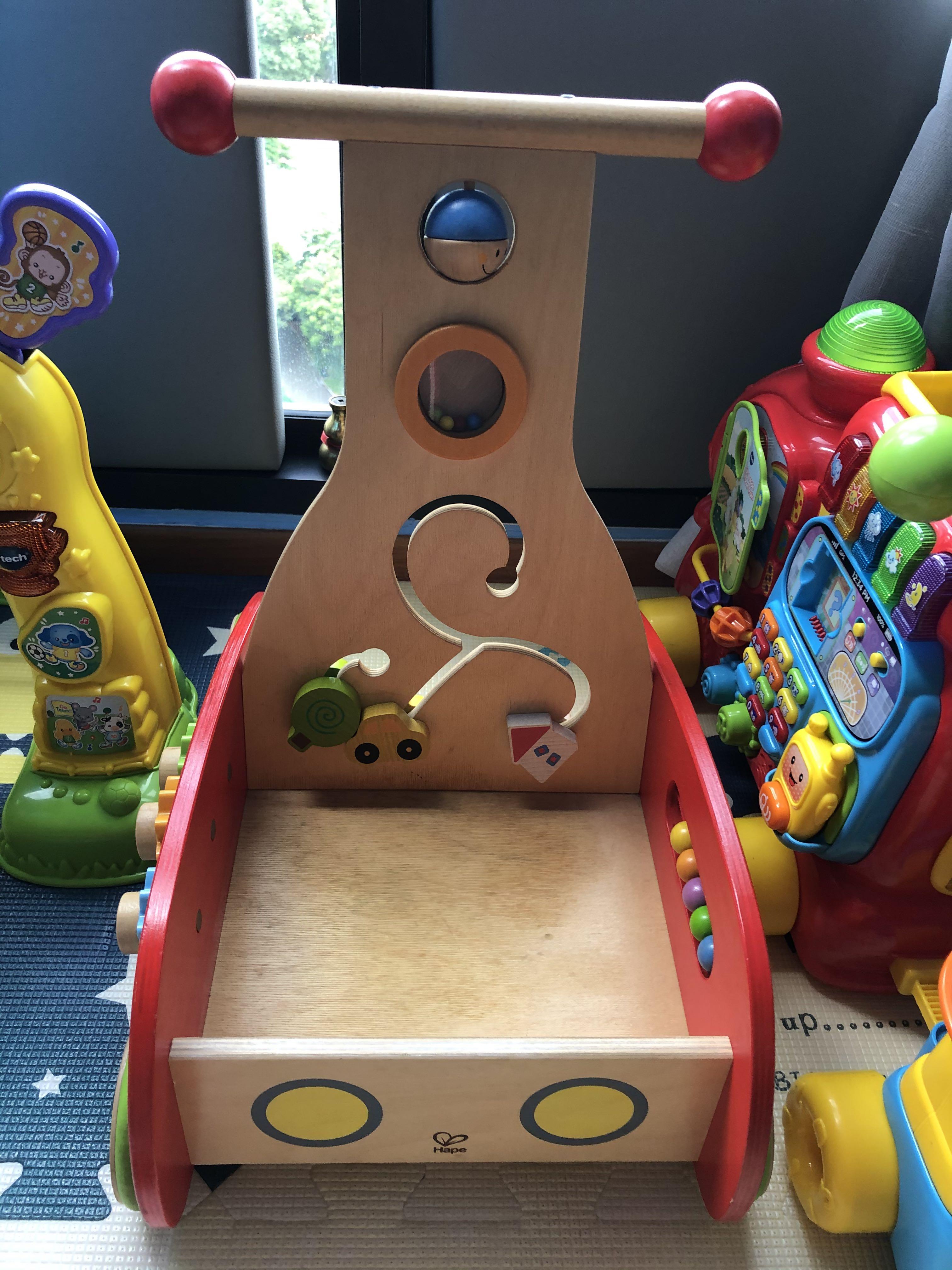 hape wooden baby walker
