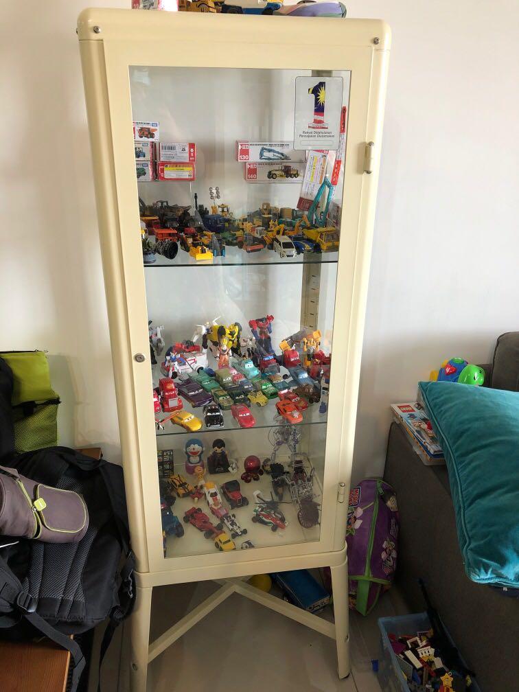 ikea fabrikor glass door display cabinet home furniture furniture on carousell