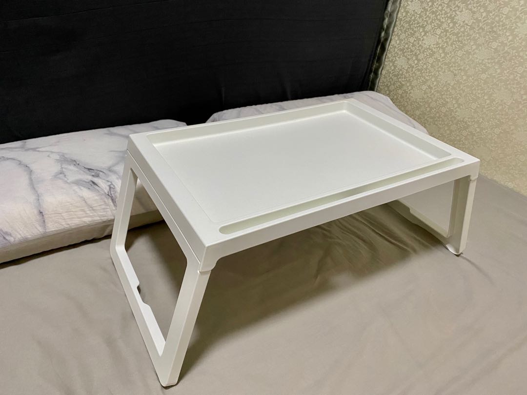 ikea klipsk bed tray white furniture home living furniture tables sets on carousell