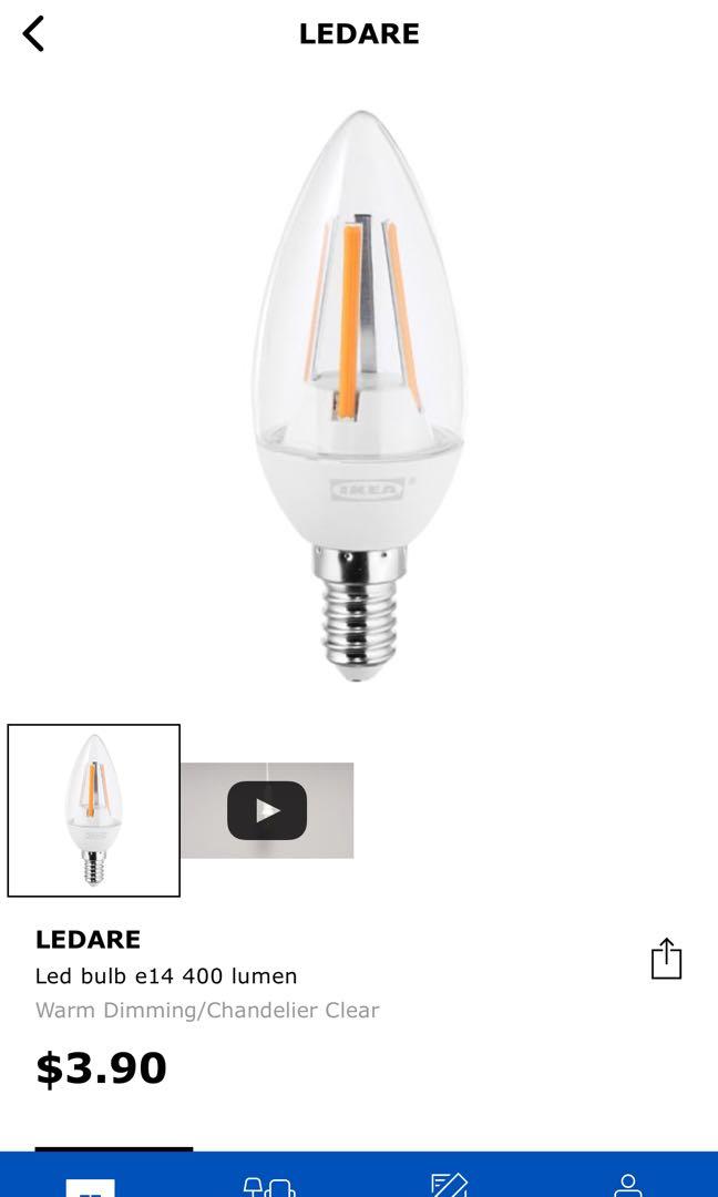 warm dimming 2700 K LEDARE LED bulb E14 reflector R50 400lm 