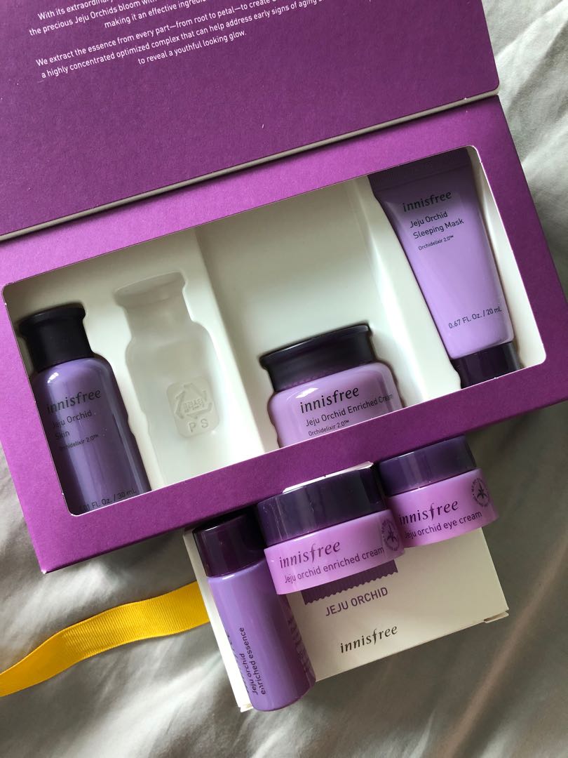 Innisfree Orchid Travel Set Free Sample Kit Health Beauty Skin Bath Body On Carousell