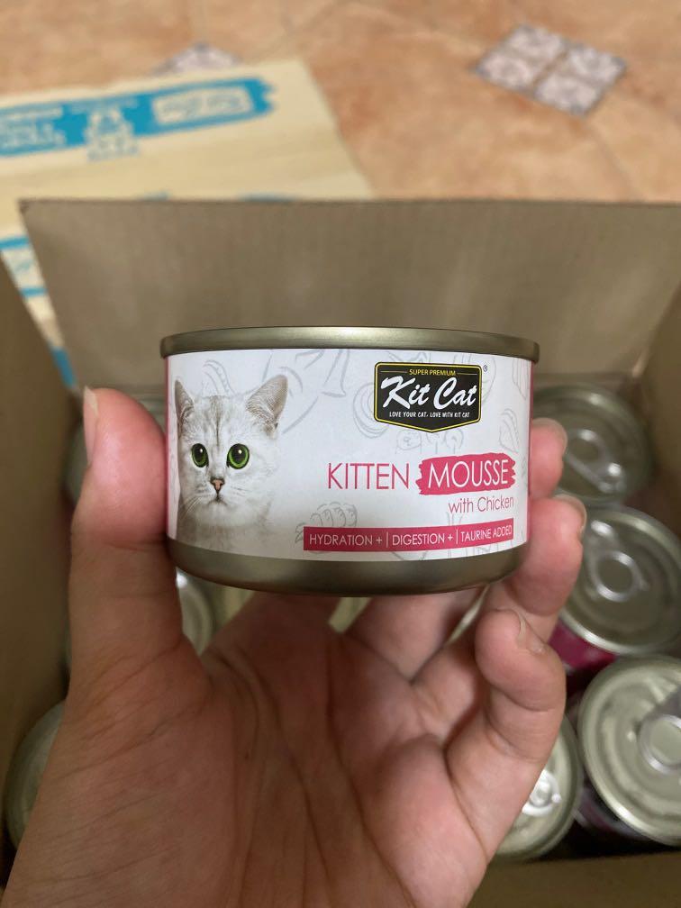 KIT CAT KITTEN MOUSSE (TUNA & CHICKEN), Pet Supplies, Pet Food on Carousell