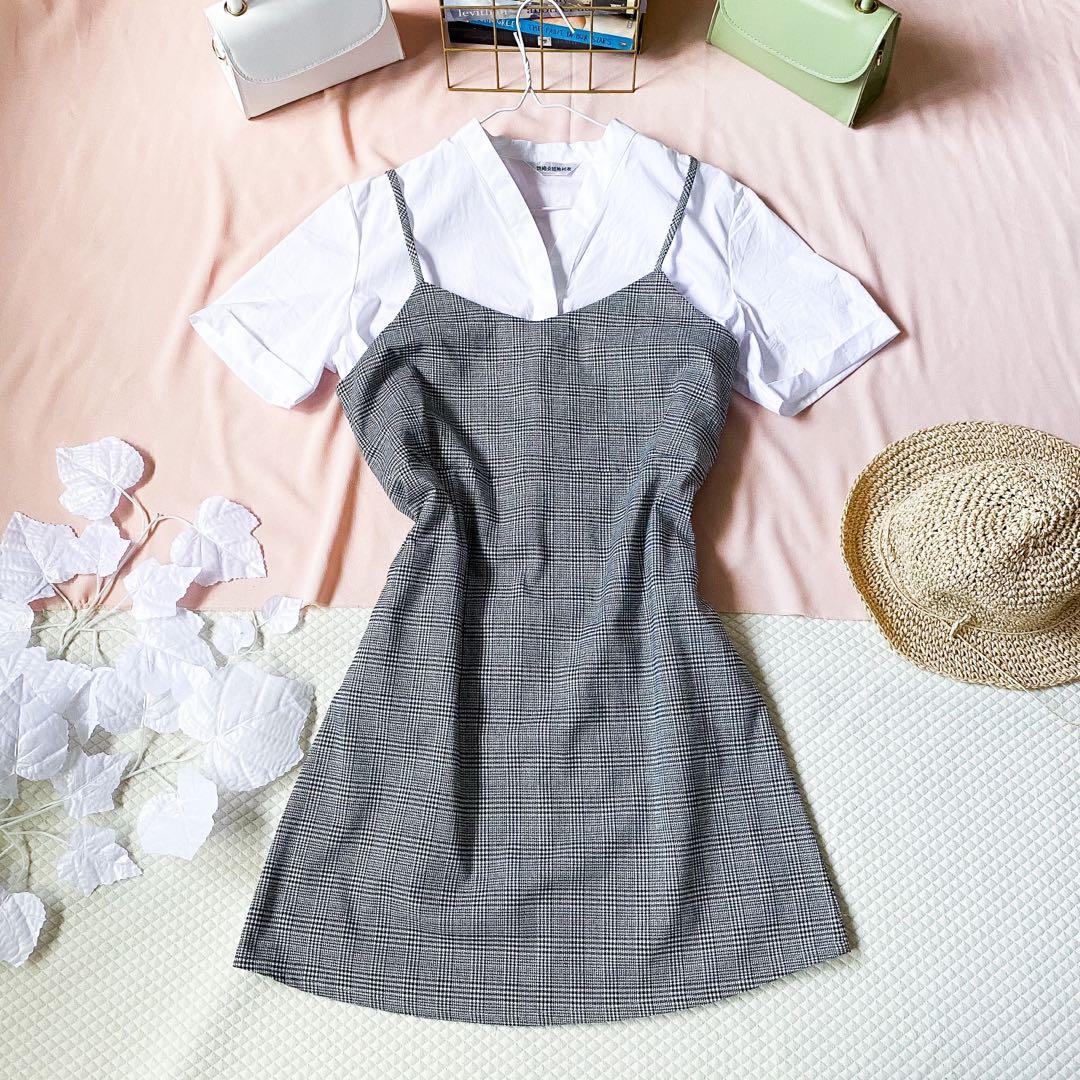 Korean dress cheap with inner