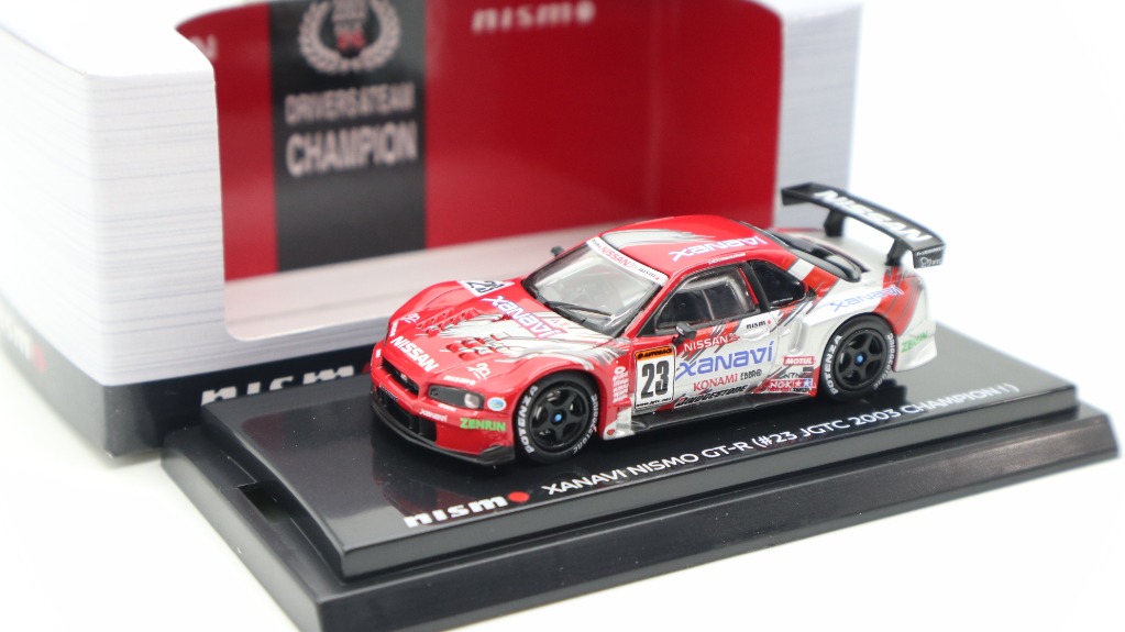 Kyosho 1/64 Xanavi Nismo GTR #23 JGTC 2003 Champion Nissan R34