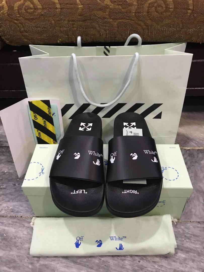 Legit Off-white c/o virgil abloh Slides size 10.5 US, 44, Men's Footwear, Slippers & Slides on Carousell