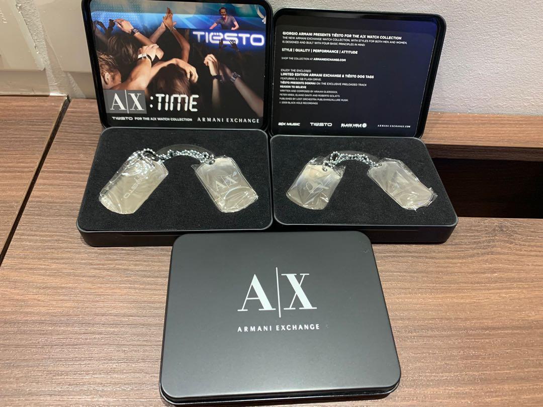 Armani exchange dog tag store