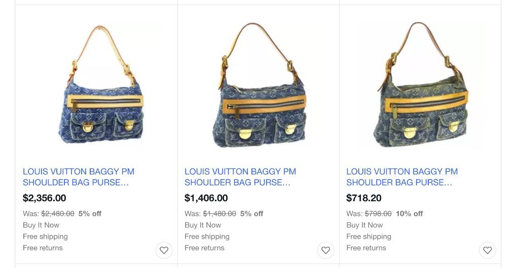 Louis Vuitton Denim Baggy PM Shoulder Bag – LovedLuxeBags