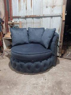 Lounging chair with swivel, sofa with swivel