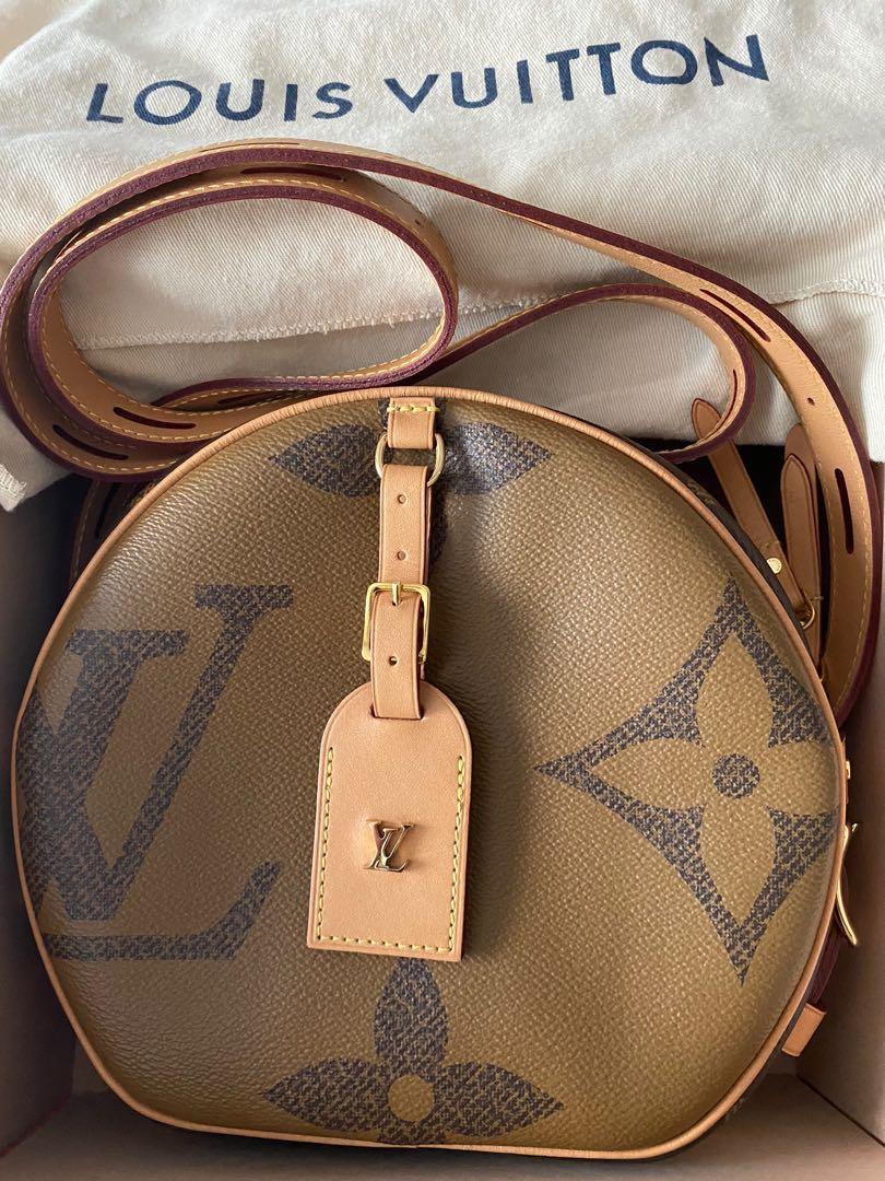Louis Vuitton Boite Chapeau Souple Bag Reverse Monogram Giant Brown