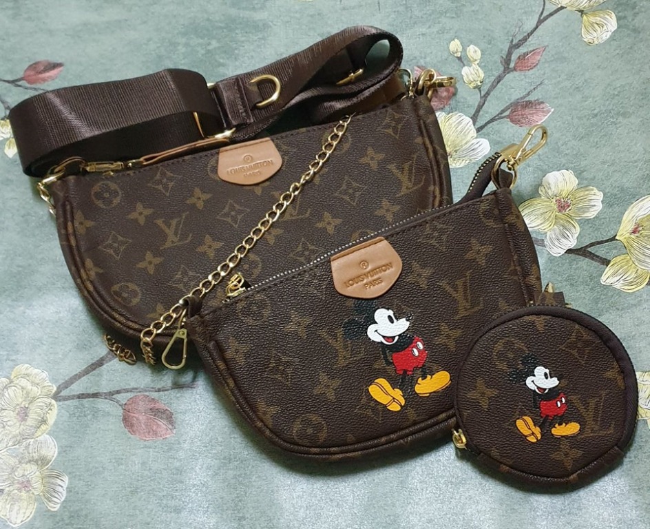 LV Pochette Accessoires - Mickey Mouse Edition, Women's Fashion