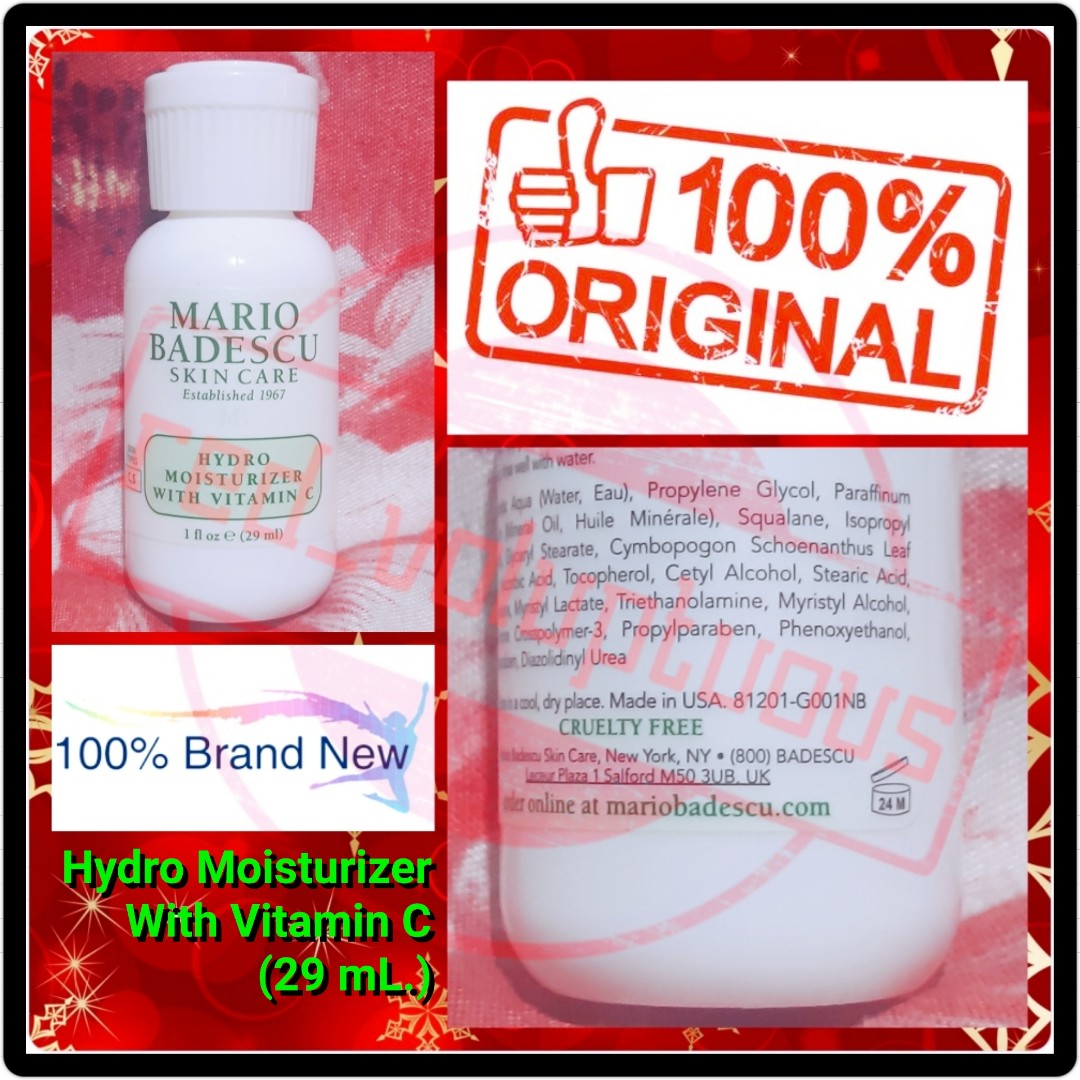 hydro moisturizer with vitamin c mario badescu