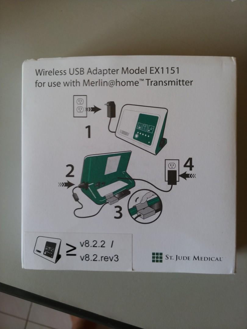 Merlin home Transmitter EX1100 for St Jude Pacemaker, Health