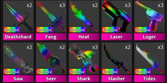 Chroma Luger Mm2 Toys Games Video Gaming In Game Products On Carousell - lugermm2 roblox