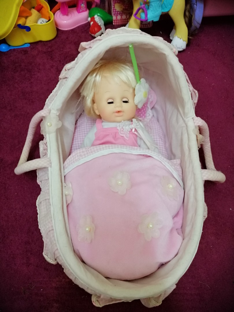 reborn baby doll moses basket