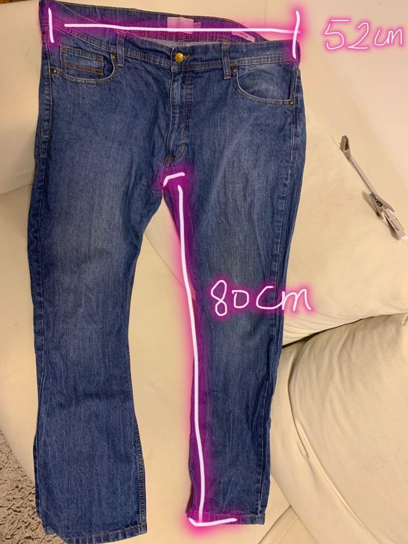 M&S straight cut jeans 38/32, Men's Fashion, Bottoms, Jeans on Carousell