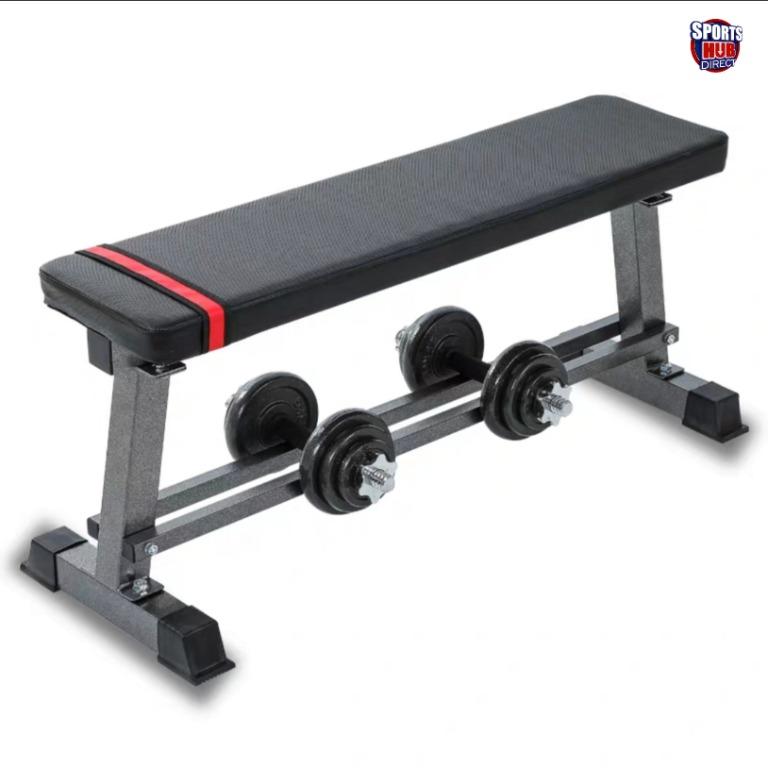 Multi Purpose Flat Weight Bench with Lower Dumbbell Storage Rack Base Sports Equipment Exercise Fitness Weights Dumbbells on Carousell