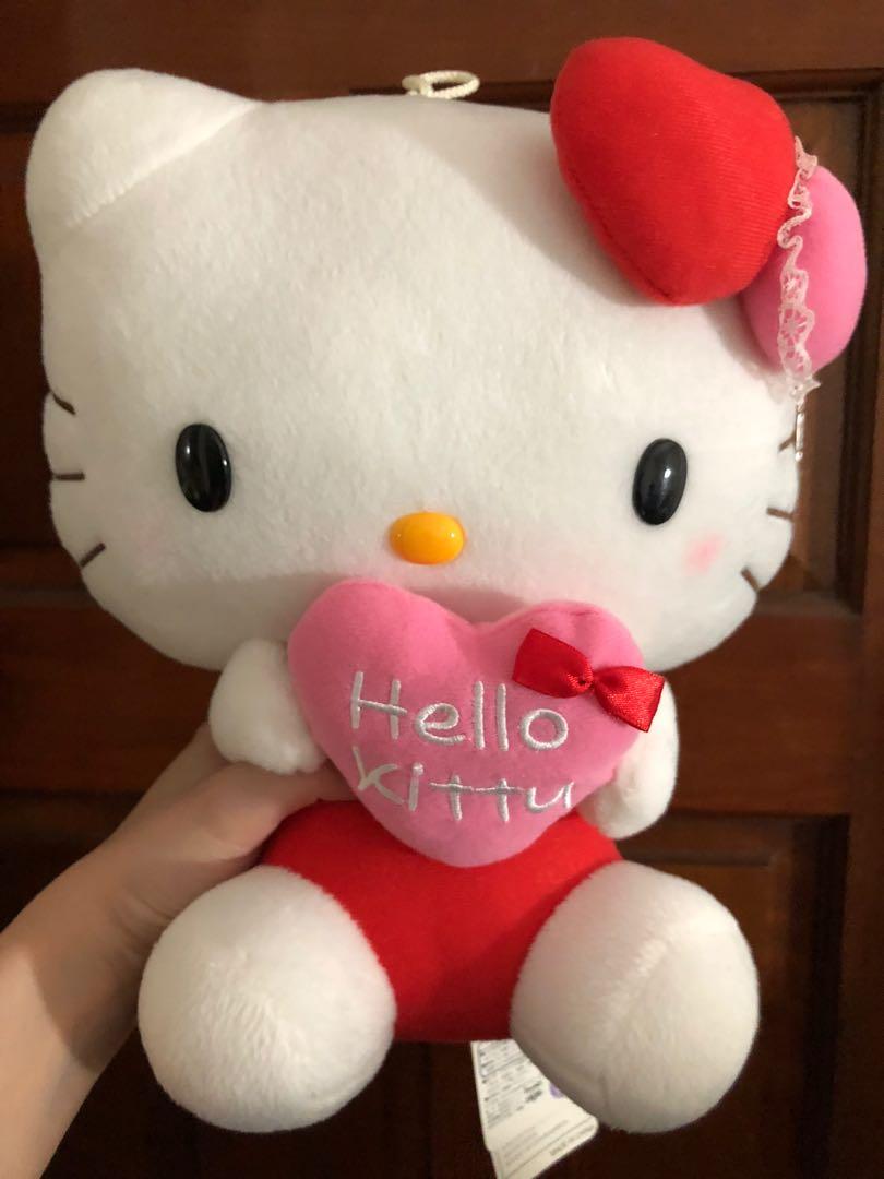 hello kitty heart plush