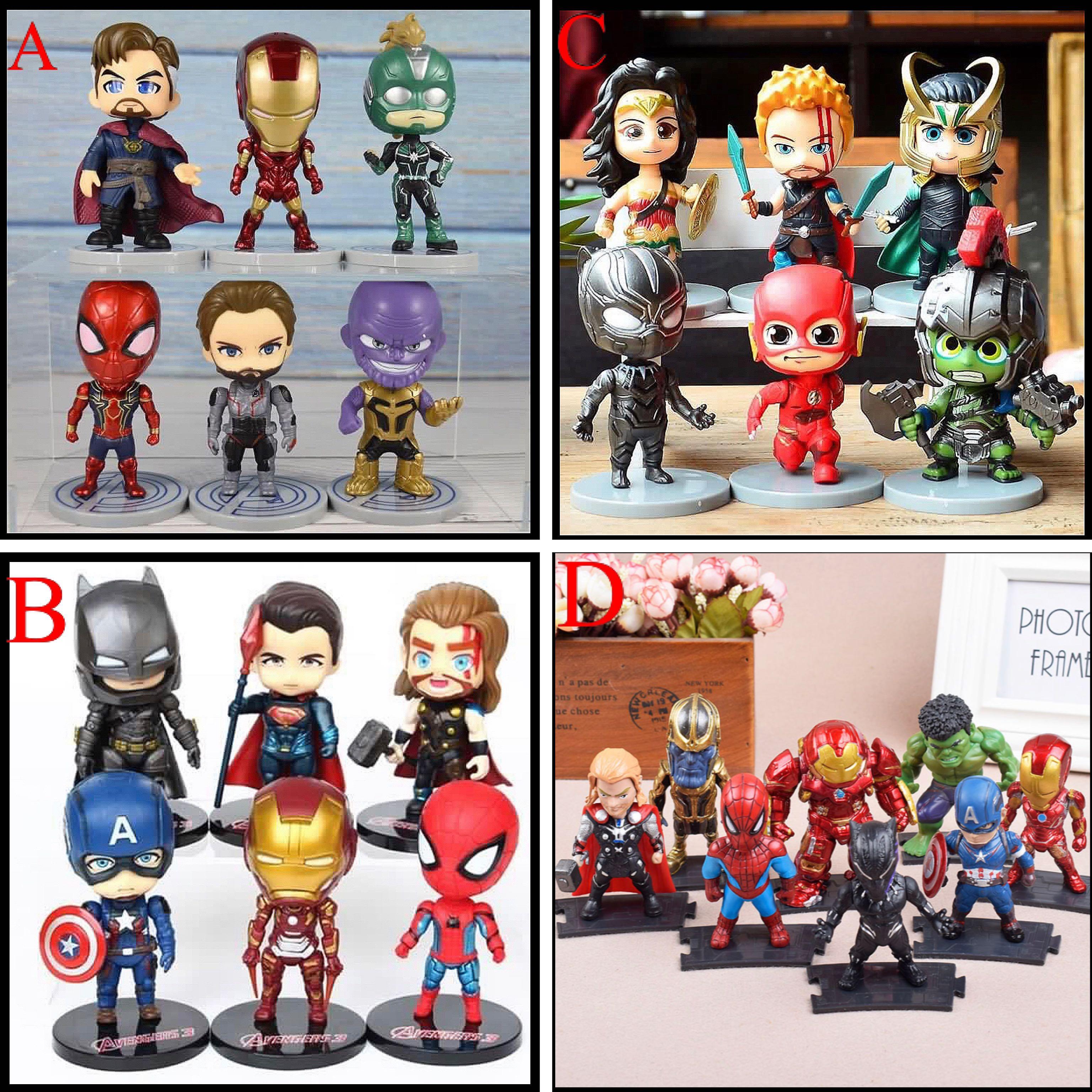 spiderman batman superman toys