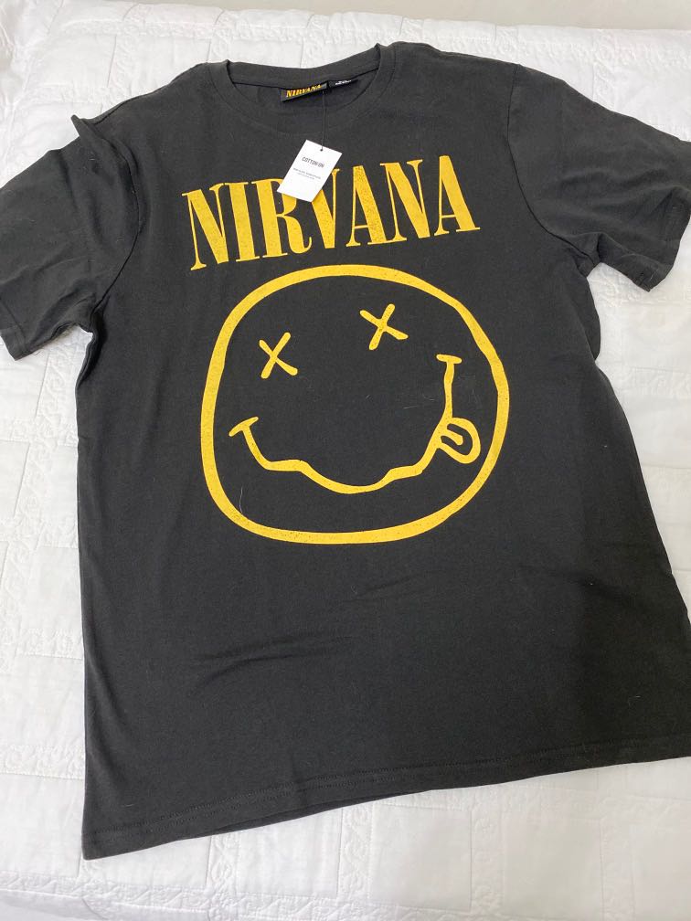 Nirvana t shirt cotton on 2025