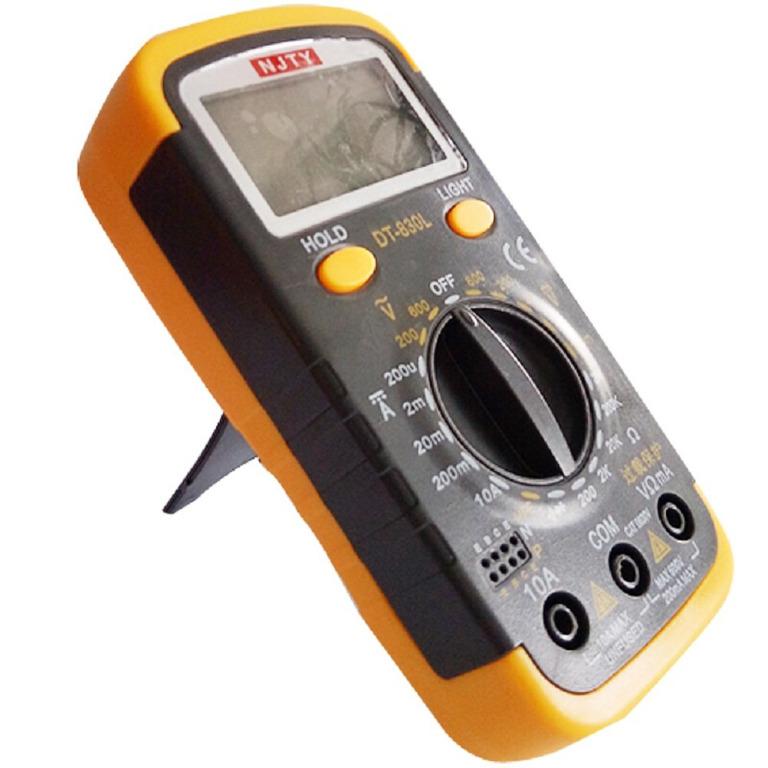 NJTY DT830L LCD Digital Voltmeter Ammeter Ohmmeter Multimeter Volt ...