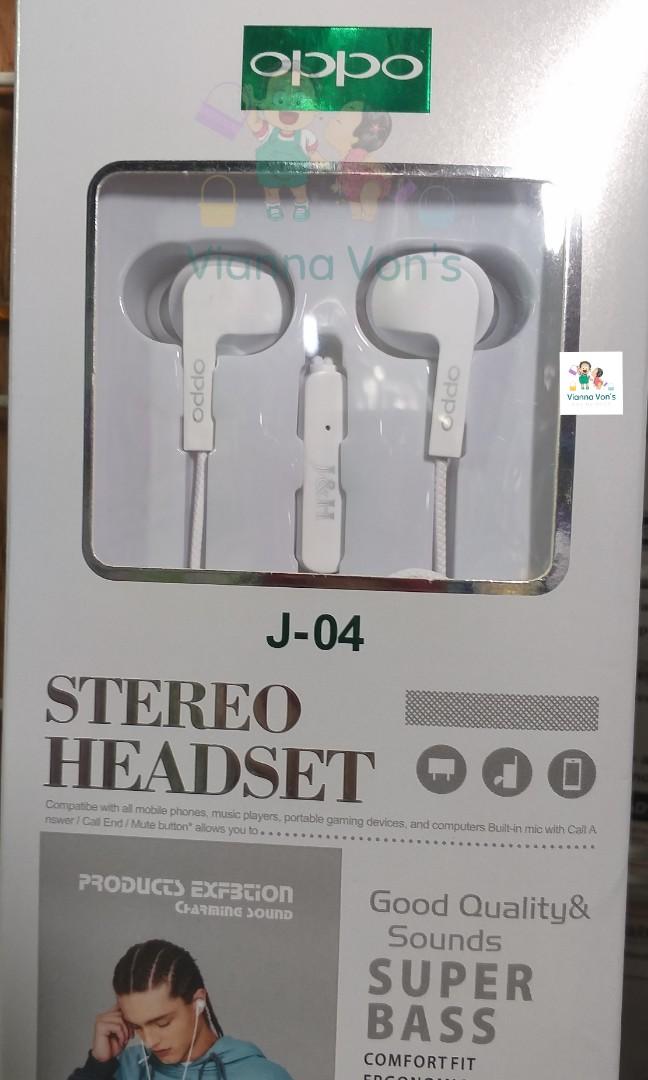 Oppo Stereo Headset Earphone with mic (Category: Earphones) located in Las Pinas. Submitted by vianna_vons_online_shop (Listing ID 1036537402, Image 1). Description: Oppo Stereo Headset / Earphones 249php only 🥰 ✅ compatible with all mobiles, music players, portable gaming devices and computer or laptops! ✅ with built in microphone CASH ON DELIVERY PM US FOR ORDERS 🥰.