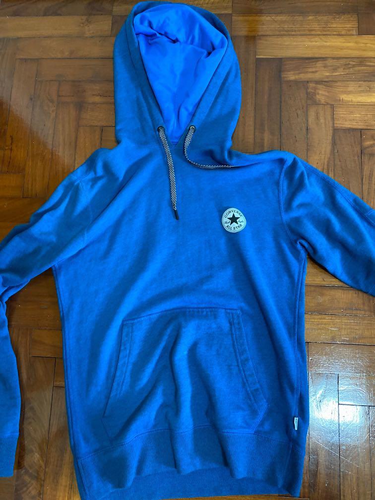 converse hoodie blue