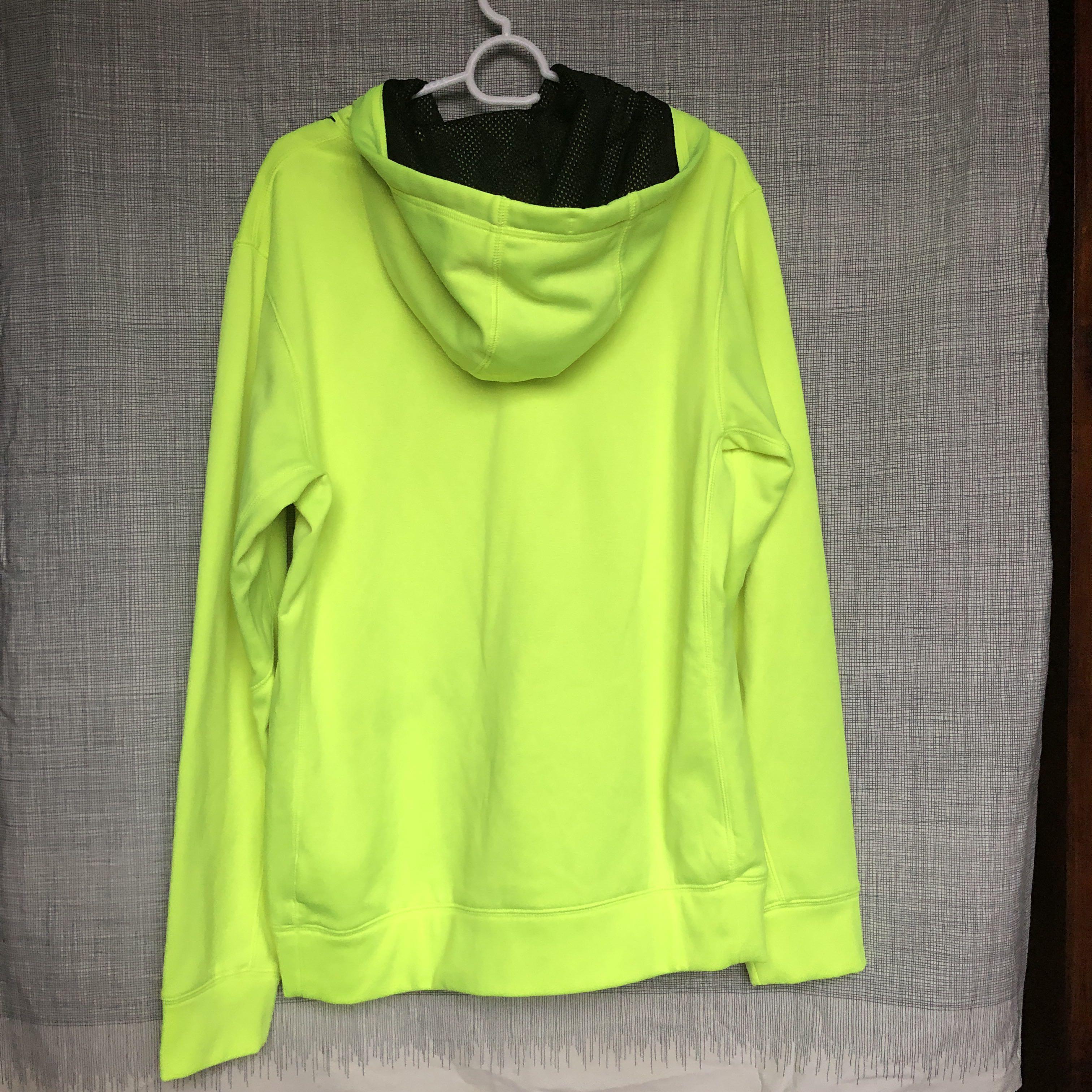 Original Nike Therma Fit Sweatshirt Hoodie Neon Green