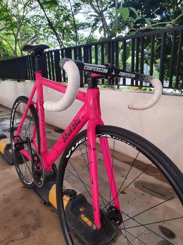 Pizz shukaku Frameset (Pink), Sports Equipment, Bicycles & Parts
