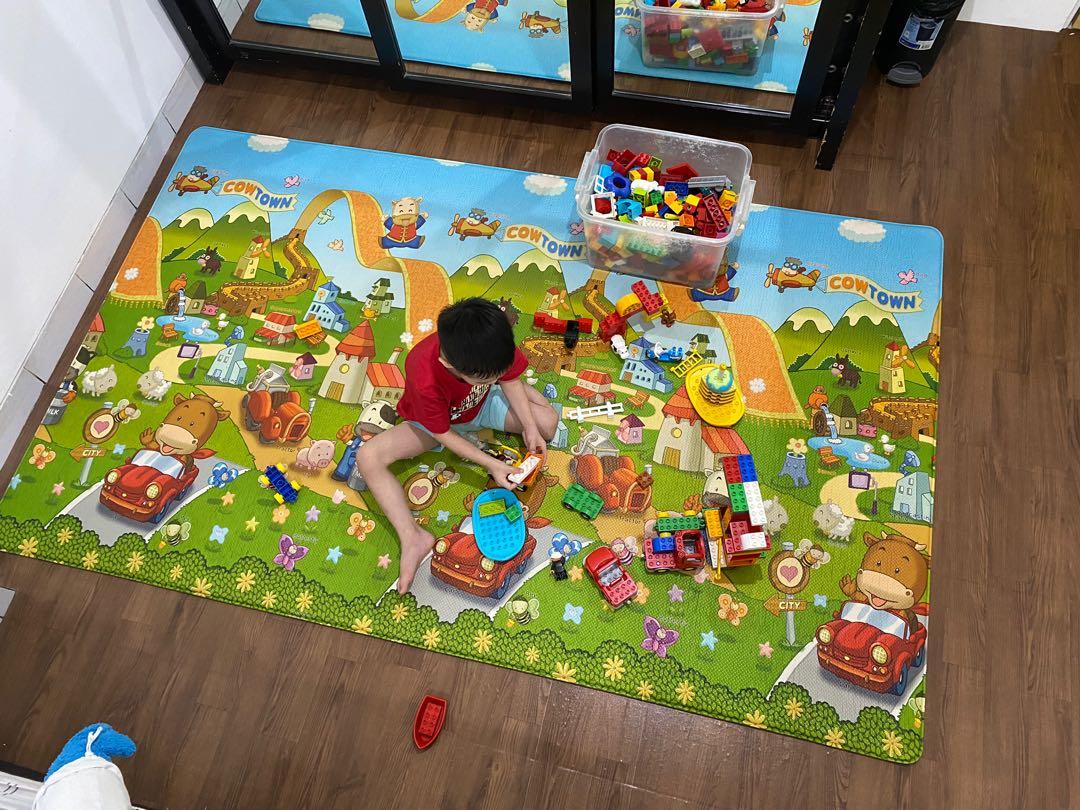 Playmat karpet main dwinguler korea pvc mirip coby lumba, Bayi & Anak