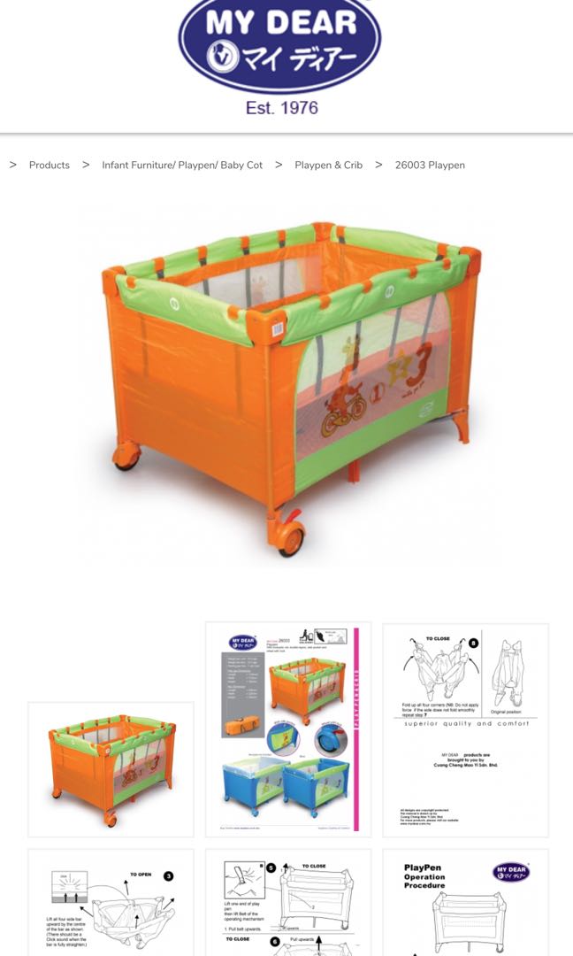 Playpen Babies Kids Cots Cribs On Carousell