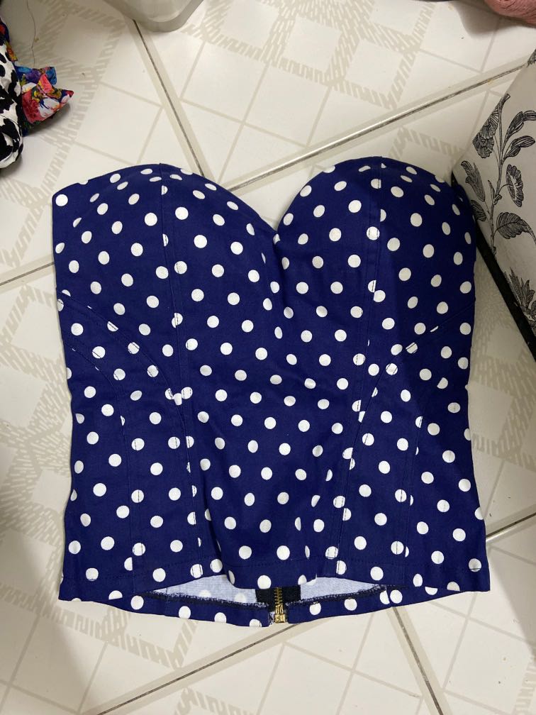 polka dot bustier