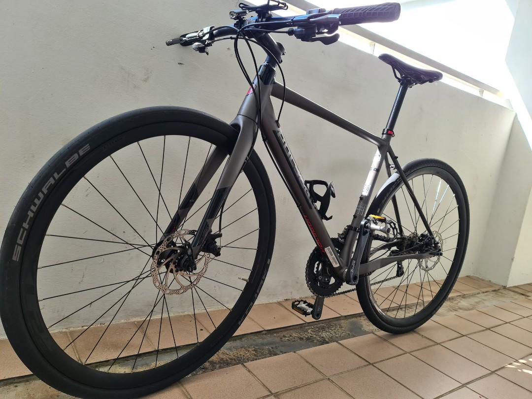 polygon flat bar road bike