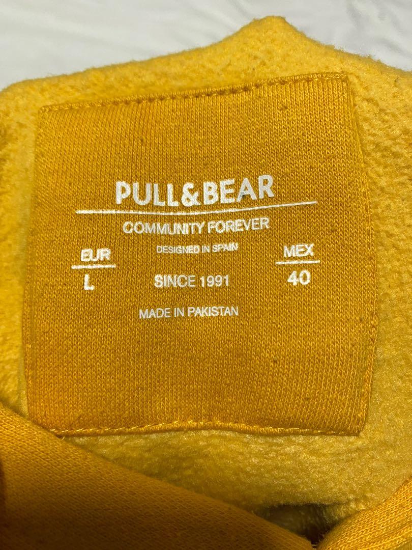 Pull Bear yellow hoodie
