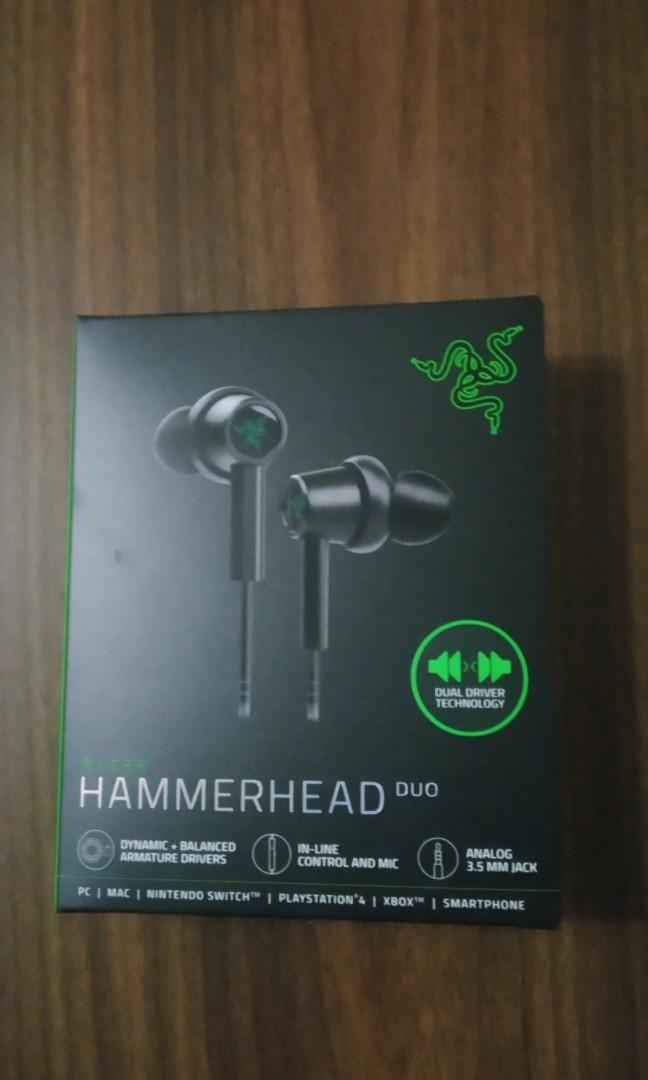 Razer Earphones Hammerhead Duo 耳機 電子產品 錄音器材 Carousell