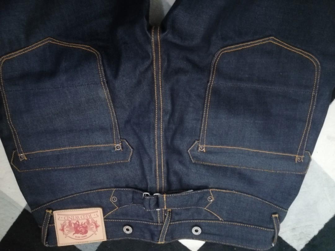 Red wind cheap denim