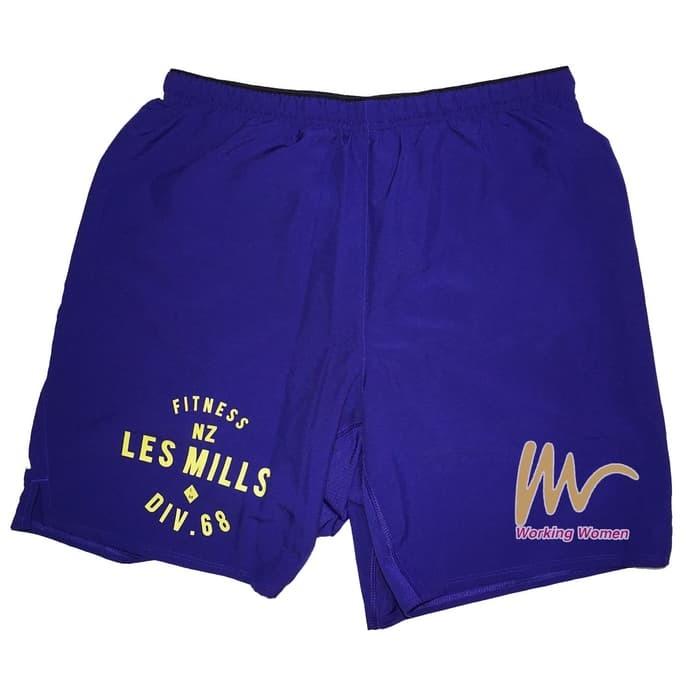 Reebok LESMILLS Les Mills NZ DIV 68 Blue Shorts LM Olah Raga Baju Olahraga di Carousell