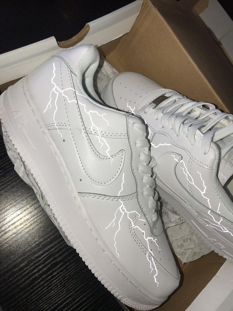 air force 1 reflective lightning
