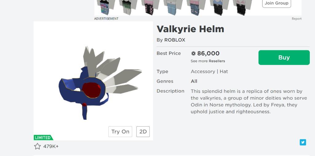 Roblox Valkyrie Helm Helmet Video Gaming Gaming Accessories In Game Products On Carousell - valkyrie hat roblox
