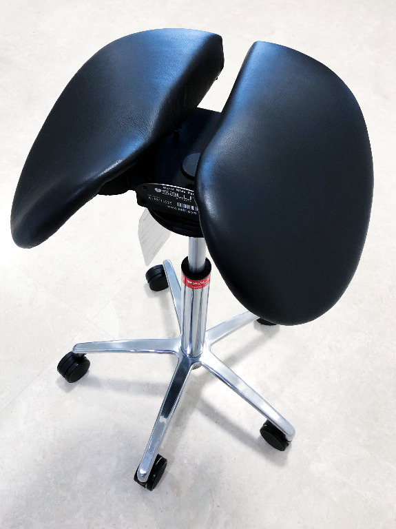 SALLI Sway saddle chair black leather Furniture Home Living