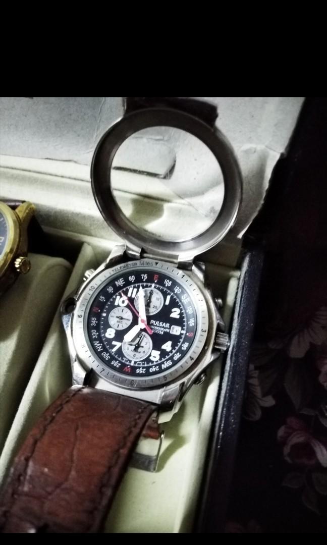 SEIKO PULSAR chronograph 7T62-X084 military face, Men's Fashion, Watches &  Accessories, Watches on Carousell
