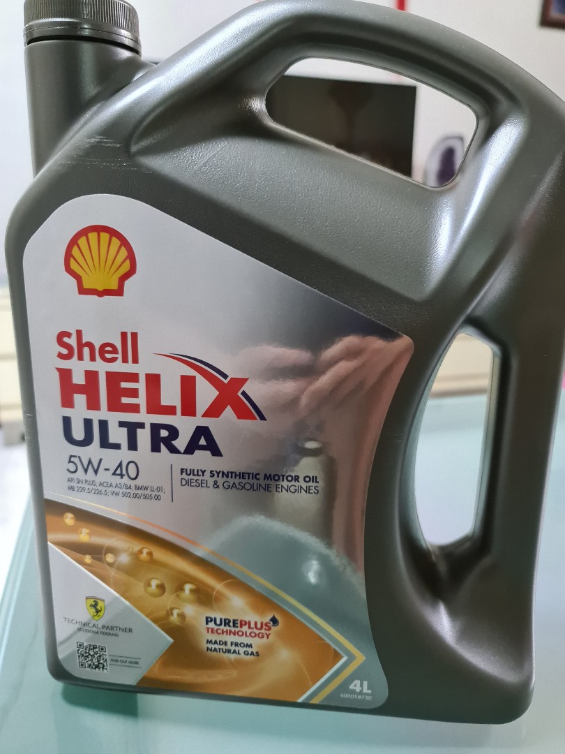 Shell 5w 40 Fully Synthetic Engine Oil Made In Germany Car Accessories Accessories On Carousell