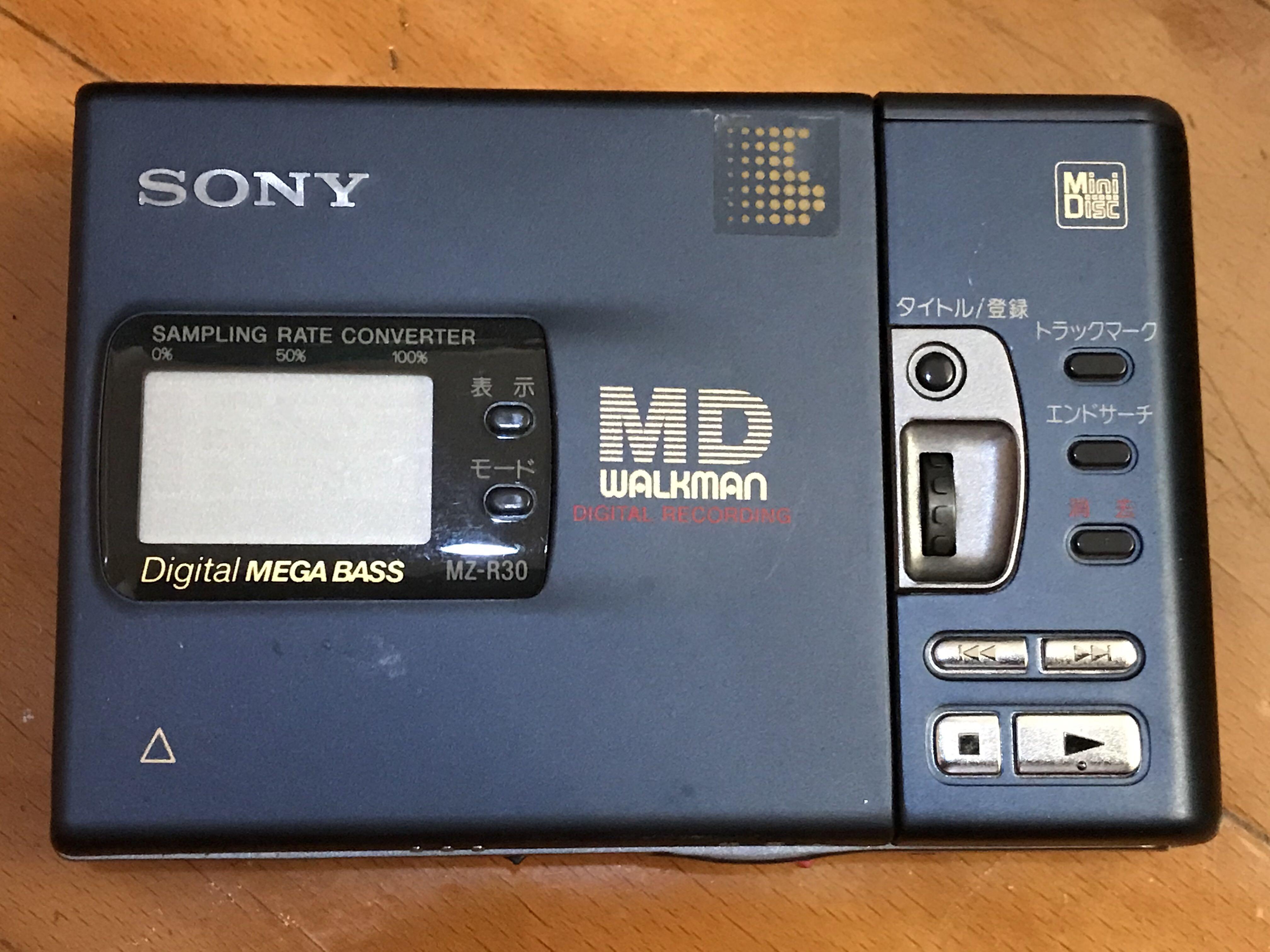 Sony MD Walkman MZ R30 MD 機(凈機）, 音響器材, 可攜式音響設備