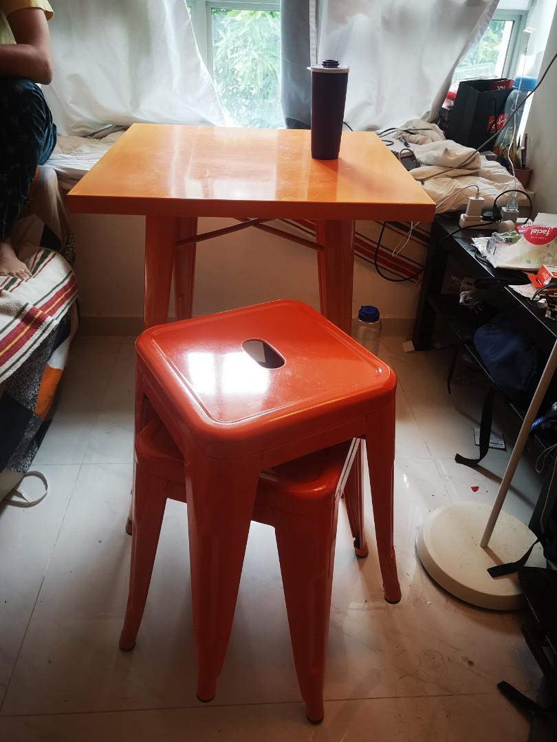 Square Table Stools Ideal For Balcony And Small Room Furniture Tables Chairs On Carousell