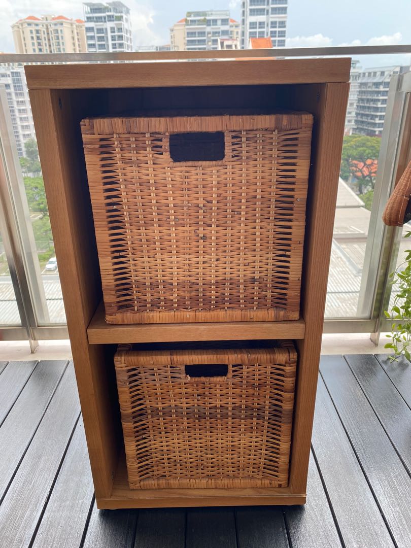 Ikea Kallax Cube 2x1, Furniture, Shelves & Drawers on Carousell